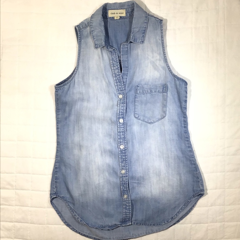 💛 Anthropologie CLOTH & STONE TOP XS